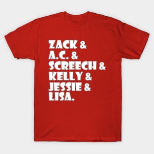 The Characters of Saved by the Bell T-Shirt